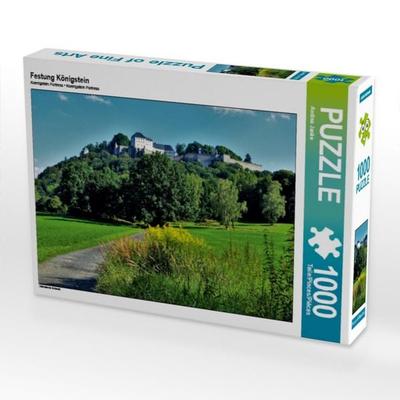 CALVENDO Puzzle Festung Königstein 1000 Teile Puzzle quer | 1000 Teile Lege-Größe 64 × 48 cm Foto-Puzzle für glückliche Stunden