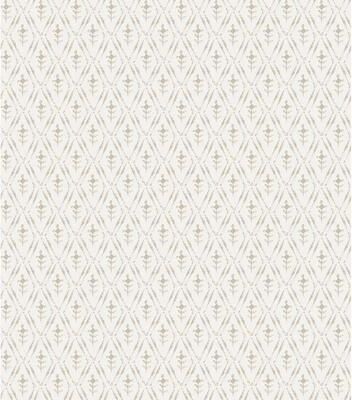 Chris Loves Julia x A-Street Prints Tillie Taupe Diamond Floral Wallpaper