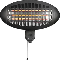 Livoo Terrassenheizung, Heizstrahler, Schwarz