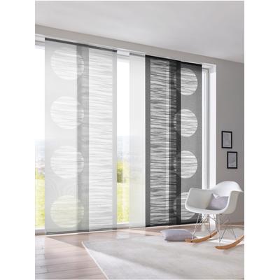 Schiebegardine HEINE HOME Gr. 1, grau, B:60cm H:145cm, Polyester, Gardinen