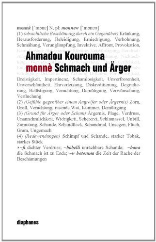 Ahmadou Kourouma - Monnè: Schmach und Ärger - Preis vom 30.09.2026 09:01:18 h
