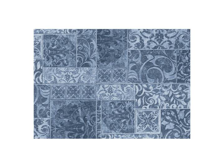 Wallfluent Fototapete 208x146 cm - Pflanzenornamente, Blau, 208x146 cm, Tapeten & Wandverkleidungen, Fototapeten