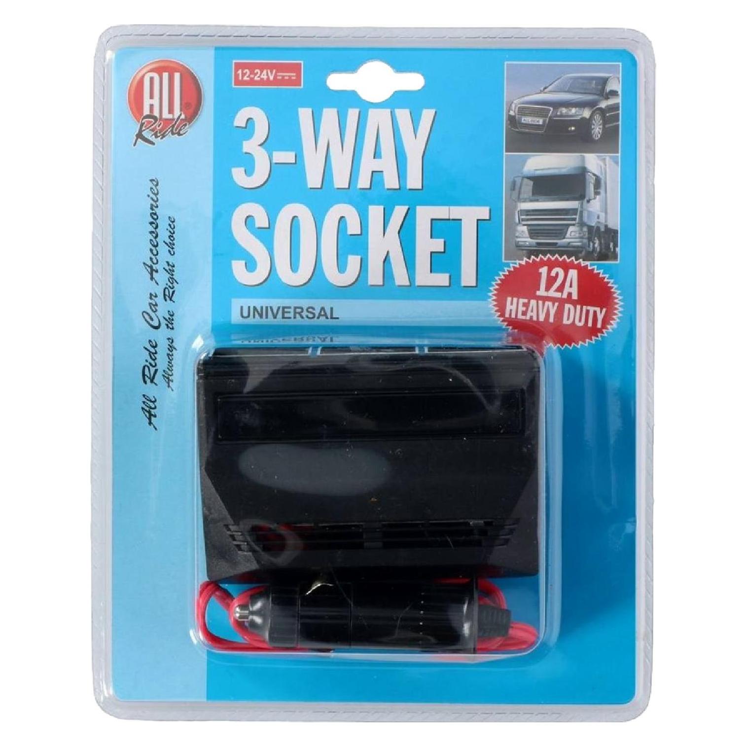 All Ride Zigarettenanzünder 3-fach 12A 12-24V (80626201)