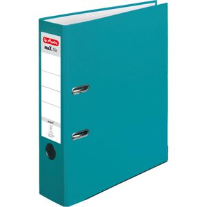 Herlitz Ordner 50015931 maX.file protect, PP, A4, 8cm, Kunststoffordner, caribbean turquoise