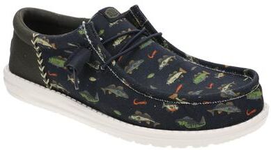 Hey Dude Wally Funk Fishing (Men's) Casual Shoes in Navy, Size 9 M, Textile