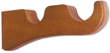 Lumi Home Furnishings Mix & Match Wood Single / Double Curtain Rod Bracket