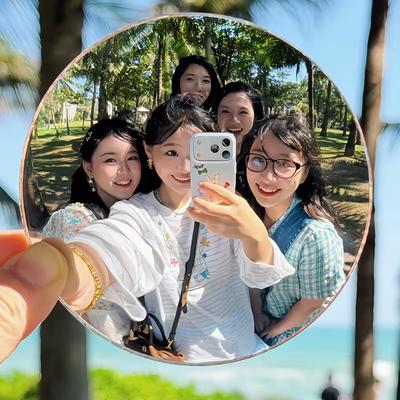 Fusion Finds Portable Selfie Mirror For Photography Convex Wide Angle Travel Mirror For Content Creators Portable Selfie Mirror For Photography Convex Wide Angle Travel Mirror For Content Creators