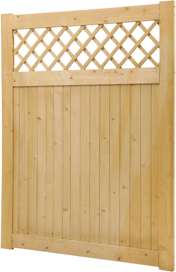 Fleur De Lis Living 120 cm W Gate Fencing Natural 150cmH x 120cmW x 2.3cmD