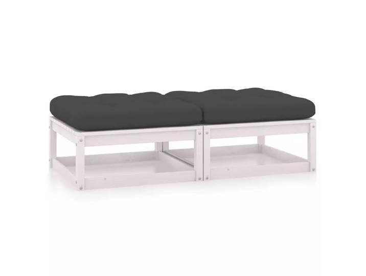 VidaXL - Fußhocker holz, One Size, Weiss