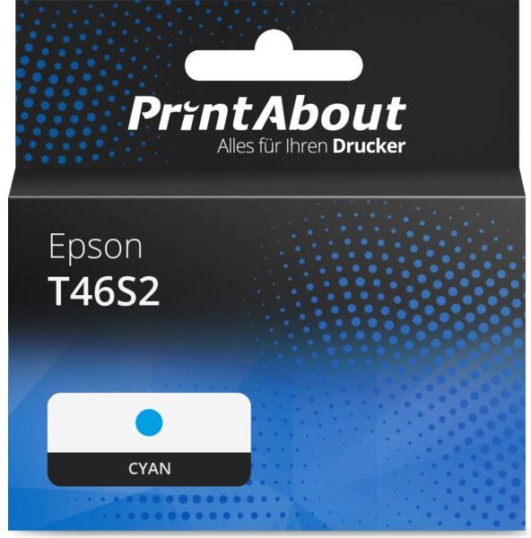PrintAbout Druckerpatrone kompatibel mit Epson T46S2 - Cyan