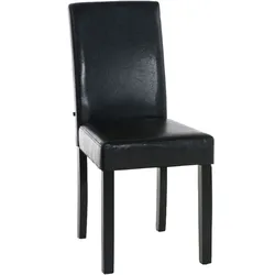 CLP Esszimmerstuhl Ina schwarz   Farbe: braun, Gestell Farbe: schwarz