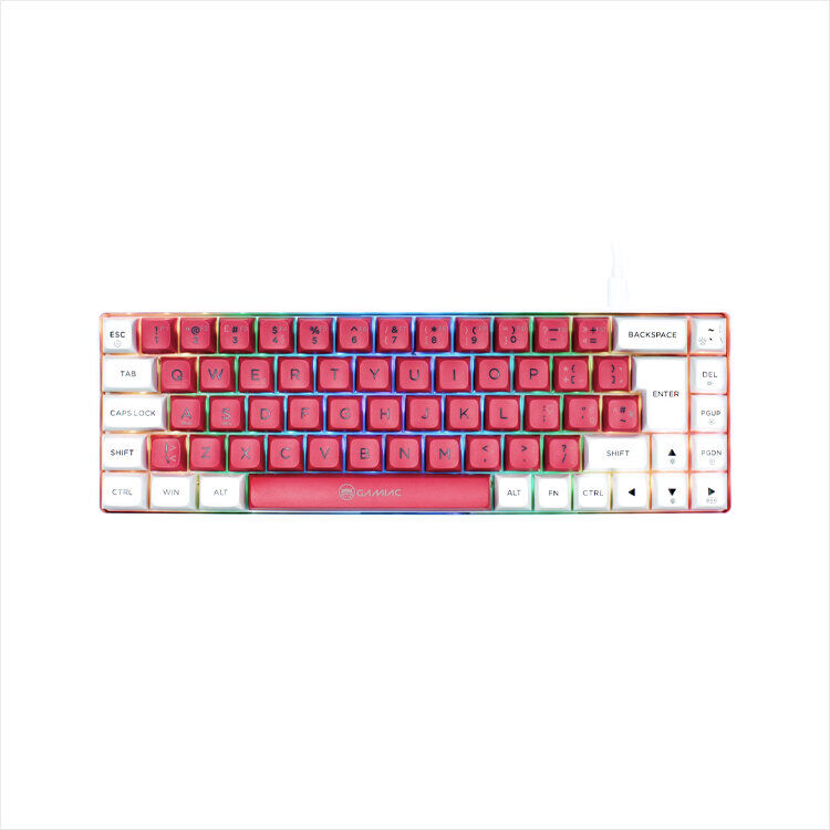 TECLADO GAMING GAMIAC RGB69G KAI-BL WH