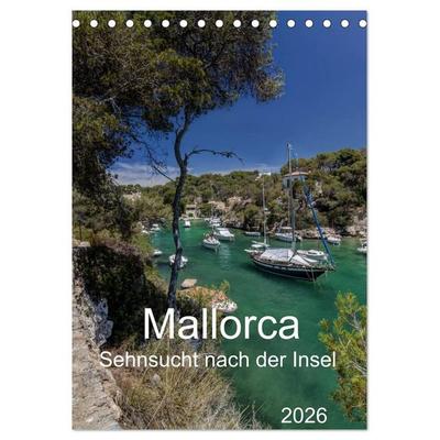 Mallorca - Sehnsucht nach der Insel (Tischkalender 2026 DIN A5 hoch), CALVENDO Monatskalender