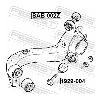 FEBEST Sturzkorrekturschraube 1929004 für BMW
