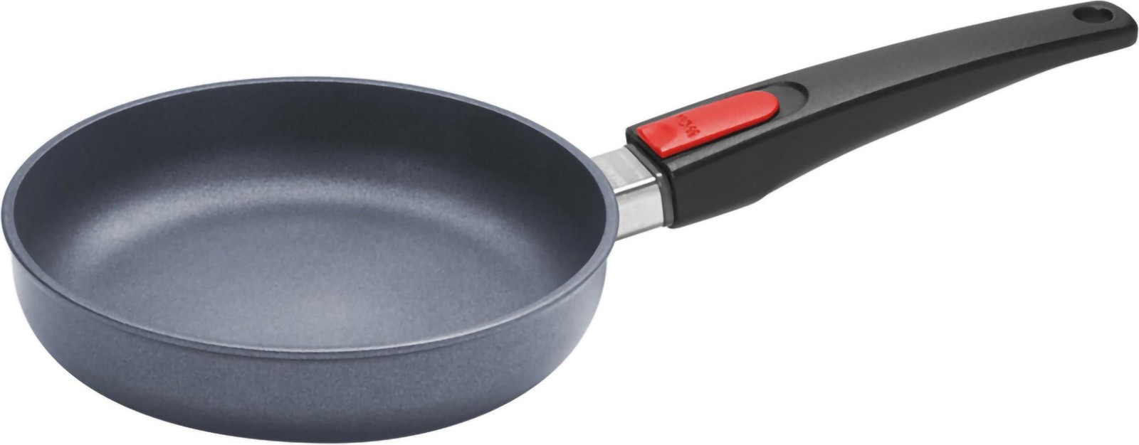 Norbert Woll Woll Diamond Lite koekenpan met losneembaar handvat, geschikt voor alle warmtebronnen inclusief inductie, Diameter: 20 cm, Hoogte: 5 cm