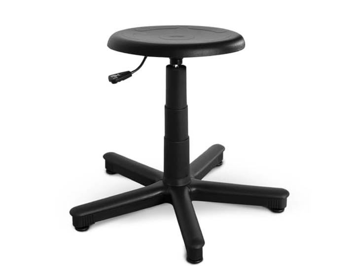 ARTOFIS Werkstatthocker mit Höhenverstellbar - Teleskopischer Werkstattsitz mit 5 rutschfeste Füße, Ergonomischer Hocker mit Höhenverstellung für Werkstatt und Werkraum