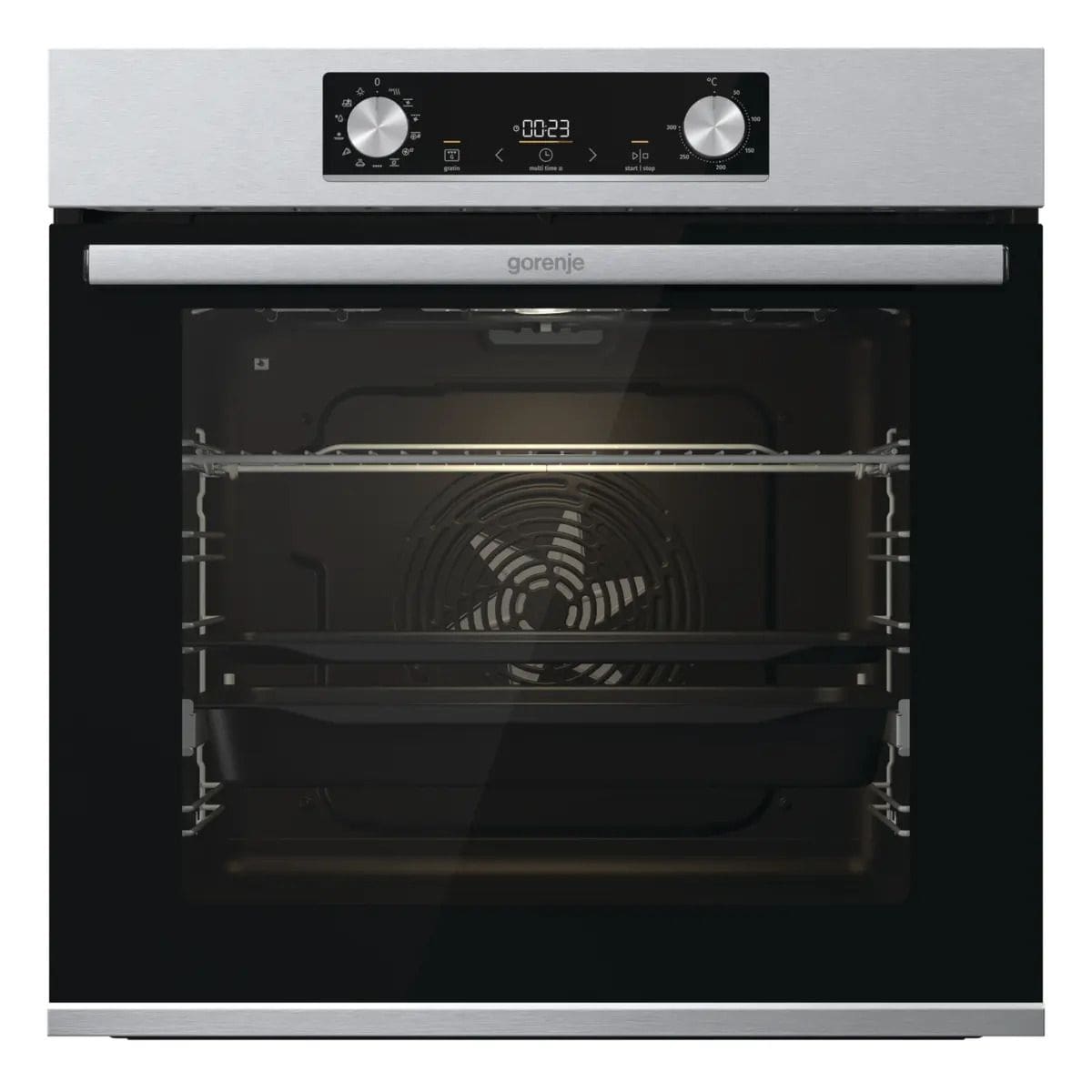 Gorenje BPS6737E14X Einbaubackofen maxi Dampfgaren AutoClean (Edelstahl) 738005