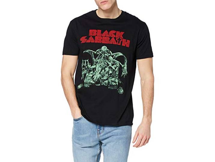 T-Shirt # S Black Unisex # Sabbath Cut-Out