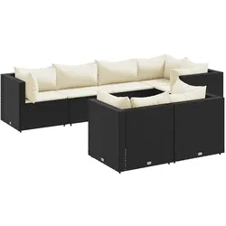 vidaXL, Gartenlounge, Alcolella (5x Eckteil + 2x Mittelteil)
