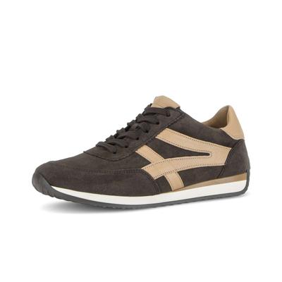 Sneaker GABOR "Sneaker low", Damen, Gr. 40,5, braun, Schuhe Sneaker