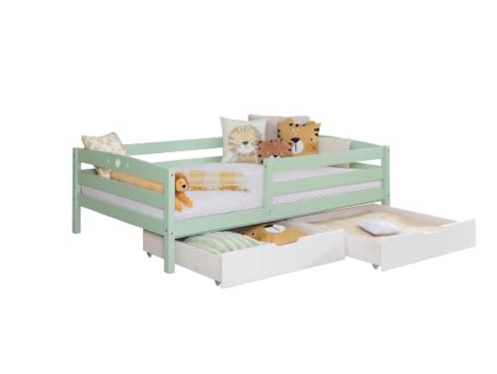TiCAA Einzelbett „Eli“, Kinderbett, Jugendbett, Schlafzimmer, Kinderzimmer