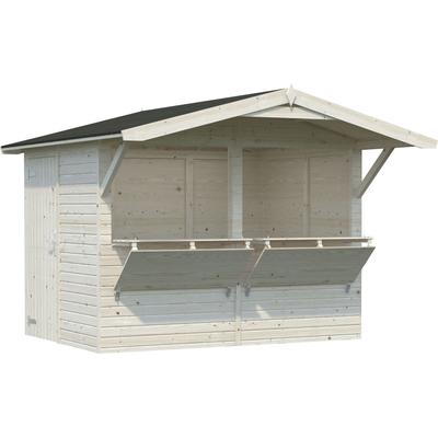 Gerätehaus PALMAKO "Marktstand Stella", beige (natur), Massivholz, Gerätehäuser, natur