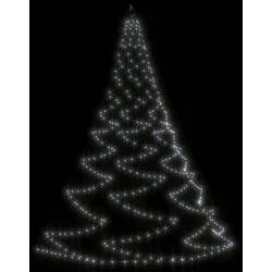 vidaXL LED-Wandbaum mit Metallhaken 720 LED Kaltweiß 5m Indoor Outdoor