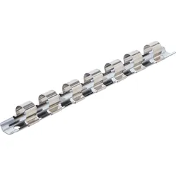 BGS Aufsteckschiene mit 7 Clips | 12,5 mm (1/2"")