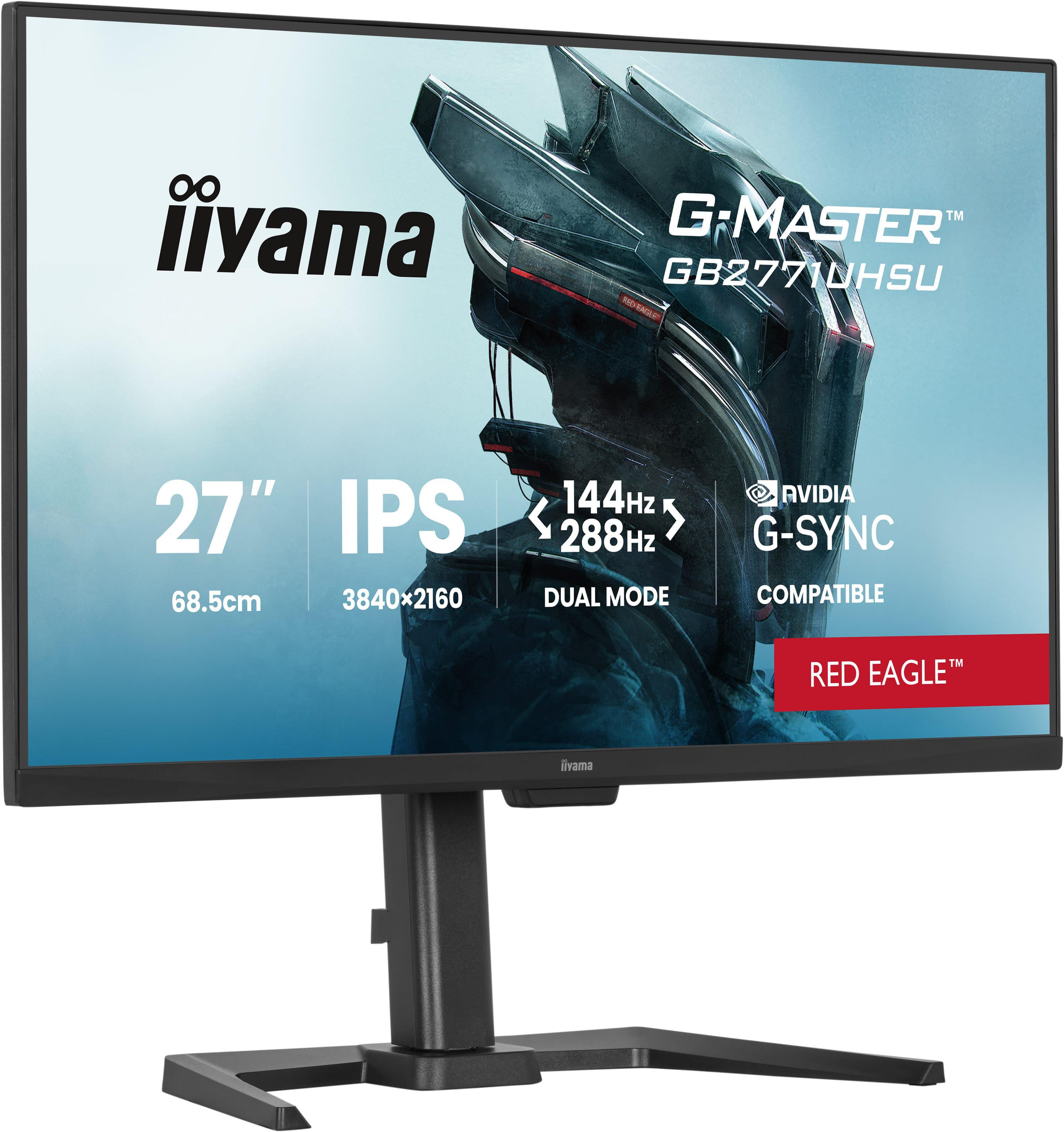 iiyama G-Master Red Eagle GB2771UHSU-B1 27 Zoll 4K (UHD) IPS Panel 16:9 144 Hz Gaming Monitor