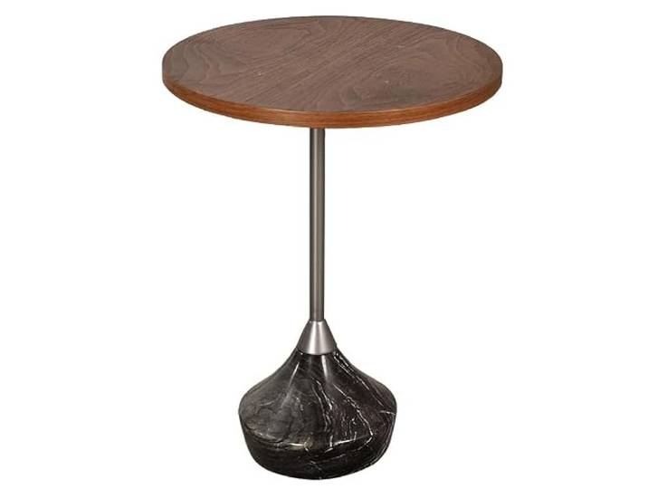 YCCHAH Sofatisch Kreativer Teetisch aus Holz, Sofa, Kleiner Balkon, Nachttisch, Wohnzimmer, runder Marmor-Teetisch Wohnzimmer-Beistelltisch