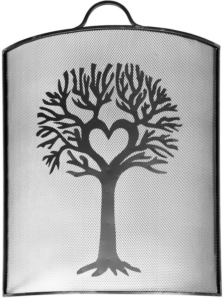Union Rustic Alisa Iron Fireplace Screen Black 62cm H X 53.5cm W X 4cm D