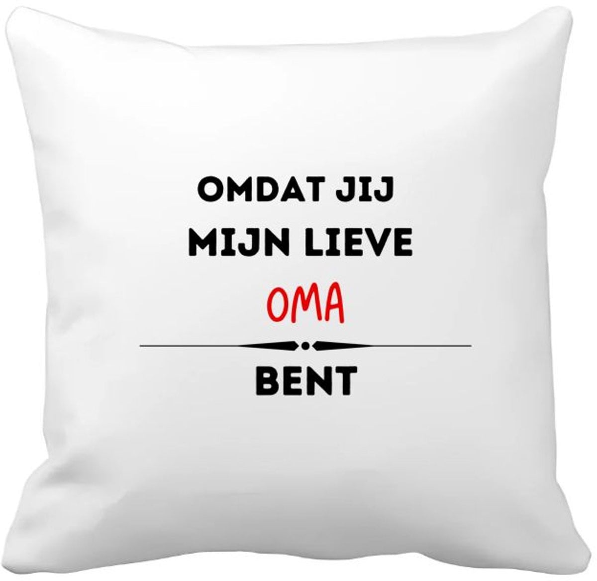 Akyol Kussenhoes Oma - Cadeau voor de liefste oma - 40 x 40 cm