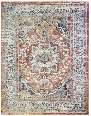 Mayberry Rug Oxford Dover Traditional Distressed Vintage Oriental Rug