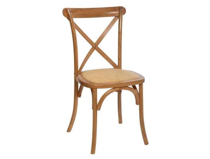 Atmosphera Interior Designer – Isak Stuhl, Naturholz – Eiche & Rattan – Mattes Finish – Stapelbar – Komfortabel – Esszimmer, Küche, Büro