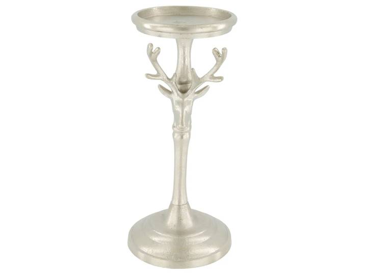 Kerzenständer Alce, Metall, Silber Decofinder