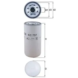 Kraftstofffilter MAHLE KC 757