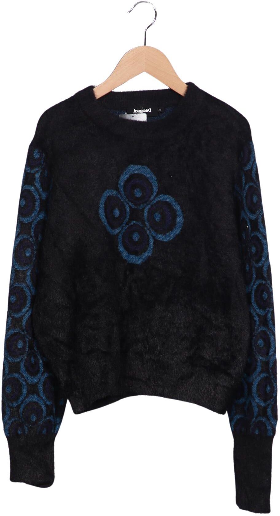 Desigual Damen Pullover, Mehrfarbig, Gr. XL, Synthetik - Second Hand
