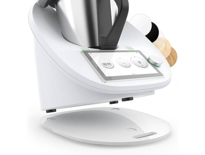Gleitbrett für Thermomix TM6 TM5 Weiß Hochglanz, Kunststoff, 30x2.4x35 cm, Küchenzubehör, Küchenhelfer