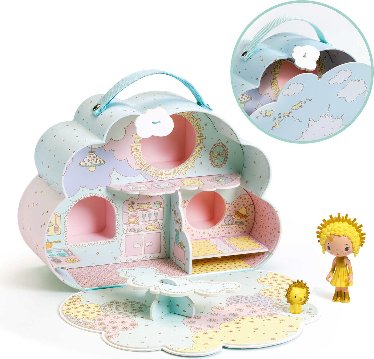 Djeco Collectie Tinyly Sunny en Mias huisje