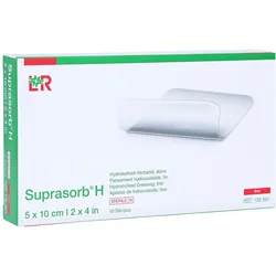 Lohmann & Rauscher Suprasorb H Hydrokolloid-Verband, steril, dünn - 1 Packung = 10 Stück, Maße: 10 x 5 cm 10 St