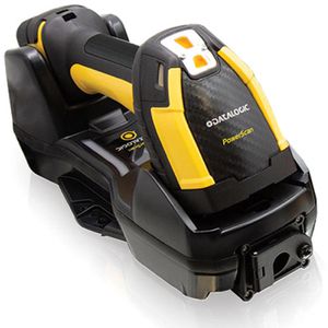 Datalogic Barcode-Scanner PowerScan PBT9600-SRRBK10EU kabellos, Bluetooth, 2D Area Imager, Handscanner, mit Basisstation