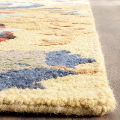 SAFAVIEH Handmade Blossom Nelia Modern Floral Wool Rug