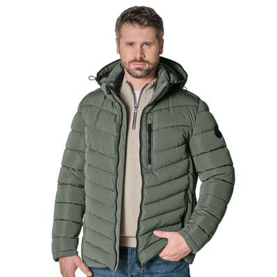 Steppjacke CASAMODA, Herren, Gr. XXL, grün, Steppware, Obermaterial: 100% Polyester, unifarben, regular fit hüftbedeckend, Rundhals, abgesteppte Kante, Jacken Steppjacke, Winterjacke mit Kapuze