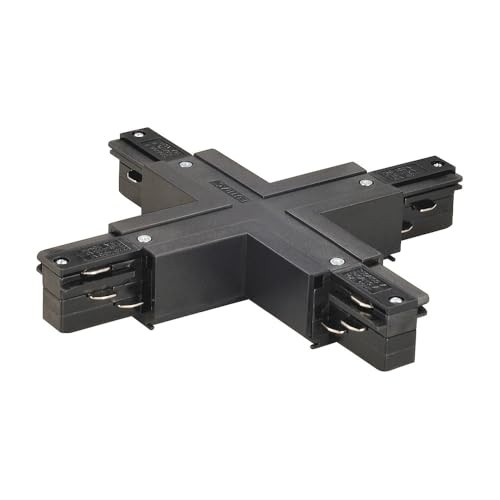 Eutrac X-connector voor 3-fase HV-rail, zwart
