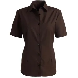 Damen Bluse kurzarm "1567" - S - braun