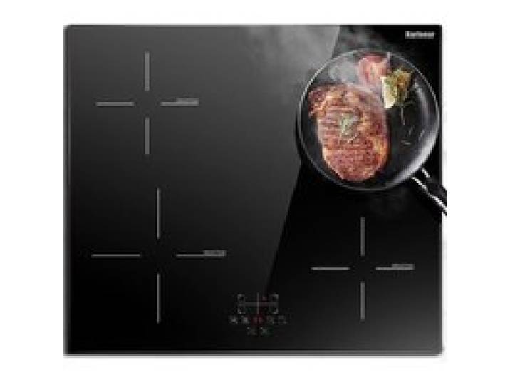 Plaque de cuisson induction - CACTOSE - 60 cm 4 feux - 6600W - Commandes tactiles - Verrouillage enfant