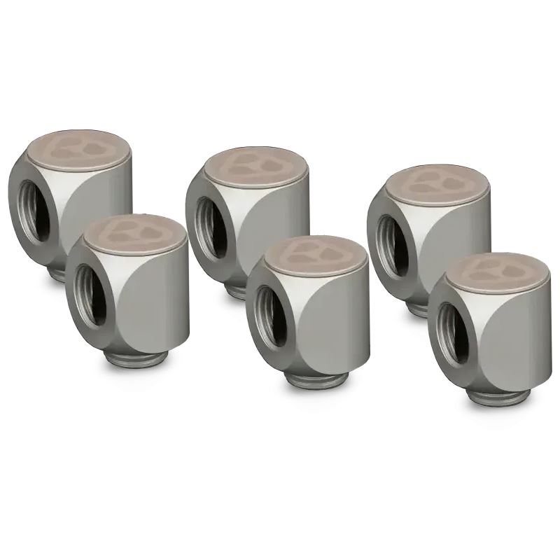 Thermal Grizzly DeltaMate Rotary - 90° Matt Nickel 6er-Pack