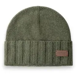 Hackett London für Herren. HM0400107 Kaschmirmütze Olivgrün (OSFA), Lässig, Cachemir