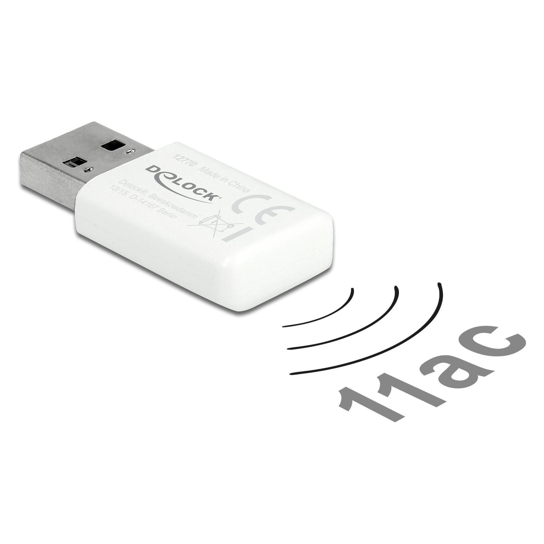 Delock WLAN-AC USB-Adapter 12770 mit WLAN (USB) (12770)