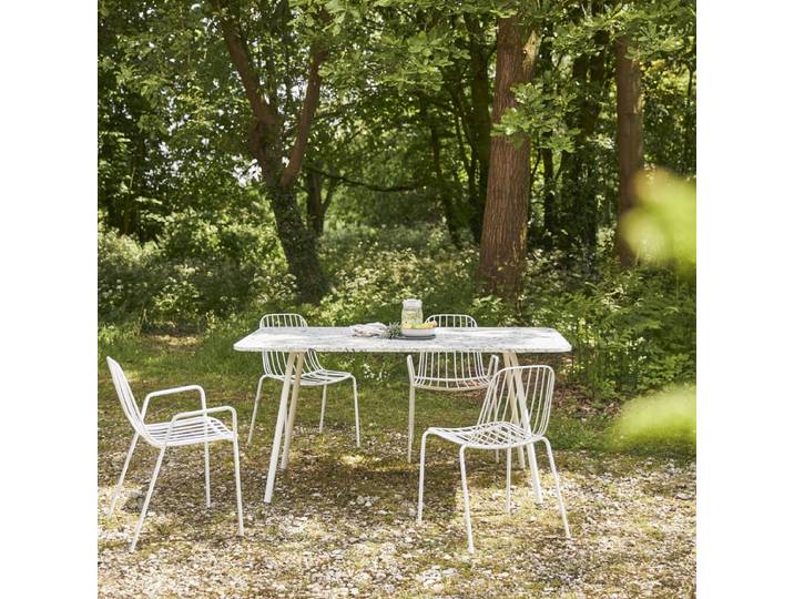 Rechteckiger Gartentisch aus Premium-Terrazzo und Metall 160 cm Elio green - Grün